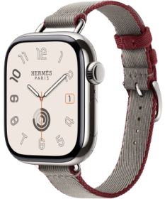 Apple Watch Hermes Series 11 Simple Tour Attelage Twill Jump