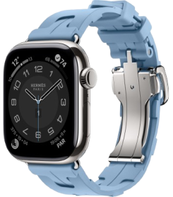 Apple Watch Hermes Series 11 Simple Tour Killim Blue