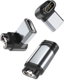 3 Pack Type C Charging Cable Converter for Garmin Fenix 8 7 7S 7X 6 E Pro Solar,Forerunner 970 570 965 265 165 55,Instinct,Vivoactive 6