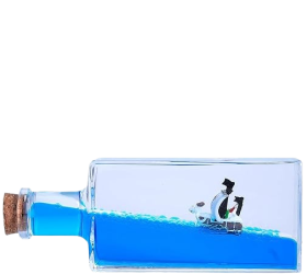 Unsinkable Anime Pirate Ship in a Bottle Box