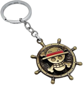 One Piece Keychain, Premium Gold Finish Luffy Collectible