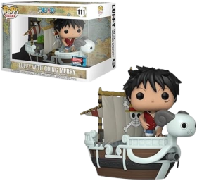 POP Funko ! One Piece Rides Luffy with Going Merry Vinyl Figure 2022 Fall Convention Exclusive (65238)