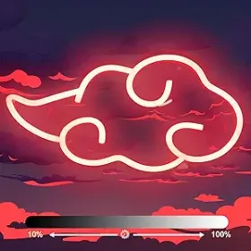 Naruto Neon Sign Red Cloud
