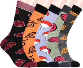 Naruto Shippuden Socks 5 Pack