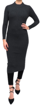Maksi triko elbise