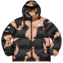 Supreme The North Face ağartılmış denim ceket