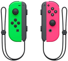 Joy-Con seti yeşil-neon pembe