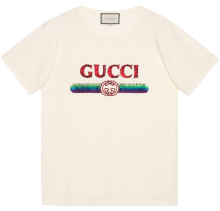 Gucci logolu oversize tişört