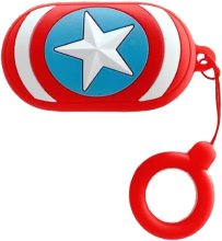 Galaxy Buds için Kaptan Amerika temalı kılıf