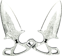 Shadow Daggers Damascus Steel