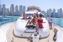 Dubai Marina kahvaltı veya barbekü ile yat turu