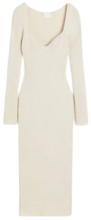 H&M nervürlü triko elbise