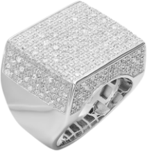 Iced yüzük 3/4 ct