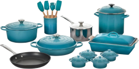 Le Creuset Karayip 20 parçalık karışık malzeme tencere seti