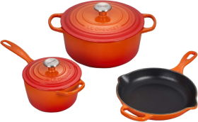 Le Creuset emaye kaplı dökme demir set