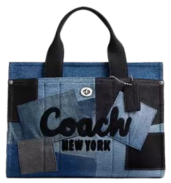 Patchwork desenli Cargo tote çanta