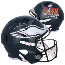 Jalen Hurts Philadelphia Eagles imzalı Super Bowl replikası kask