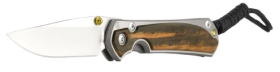 Sebenza 31 Macassar ebony cilalı drop point bıçak
