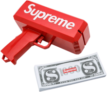 Supreme tarzı para tabancası