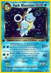 Dark Blastoise (3) - Team Rocket - parlak kart - 1. baskı