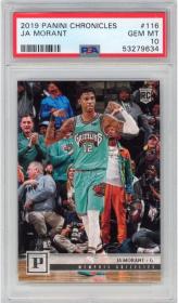 Derecelendirilmiş 2019-20 Panini Chronicles Ja Morant #116 Young Dolph kartı