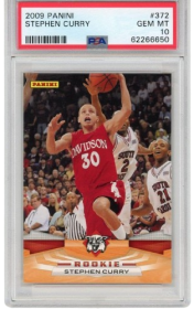 Derecelendirilmiş 2009-10 Panini Stephen Curry #372 kartı