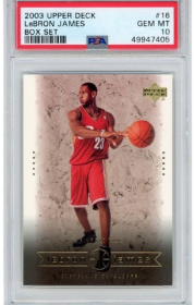 Derecelendirilmiş 2003-04 Upper Deck LeBron James #16 kartı