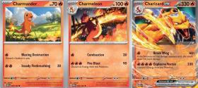 Charizard ex 066/165 - Pokemon 151 - çift nadir - evrim 3 kart seti