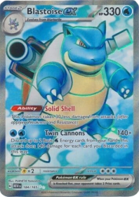 Blastoise ex 184/165 - Pokemon 151 tekli kart