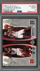 Powers Collectibles LeBron James Michael Jordan 2005 Upper Deck bonus paket kartı