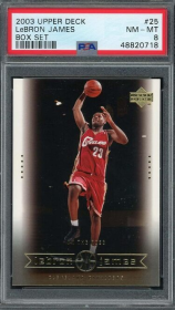 LeBron James 2003 Upper Deck kutu seti çaylak basketbol kartı RC #25
