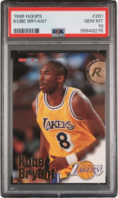 Kobe Bryant 1996 Hoops basketbol çaylak kartı #281 derecelendirilmiş PSA 10