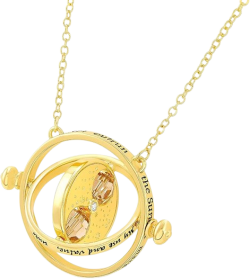 Harry Potter Jewelry - Hermione Time Travel Magical Hourglass Rotating Necklace