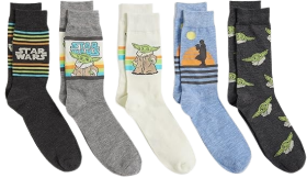 Star Wars Mandalorian Men's 5 Pack Crew Socks