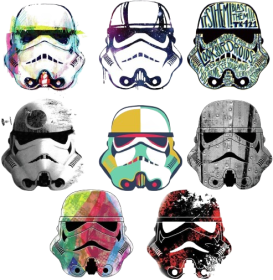 Star Wars Stormtrooper Heads Stickers Pack
