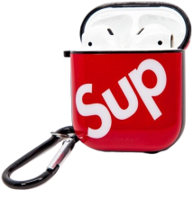 Supreme tarzı AirPods kılıfı