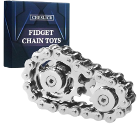Metal Bike Chain Fidget Spinner Toy