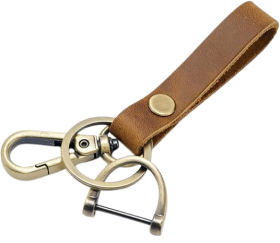 Recycled Leather Keychain