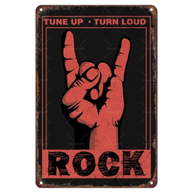 Rock Retro Metal Tin Sign