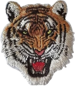 Embroidered Iron-On Tiger Patch