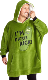 Pickle Rick Blanket Hoodie