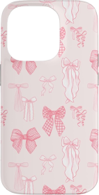 iPhone 14 Pro Coquette Pink Bow Case