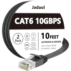 Jadaol Cat 6 Ethernet Cable 10ft 2Pack