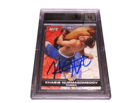 Khabib Nurmagomedov Signed 2013 Topps Card
