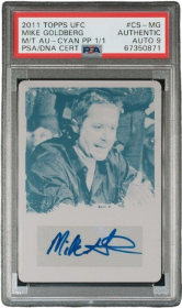 2011 Topps UFC Moment of Truth Mike Berg Printing Plate
