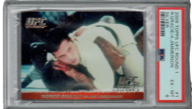 Royce Gracie PSA 6 2009 Topps UFC Round 1#1 Rookie Card