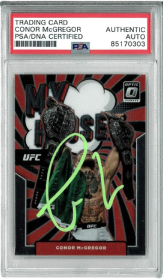 Conor McGregor Signed Slabbed 2022 Donruss Optic Card