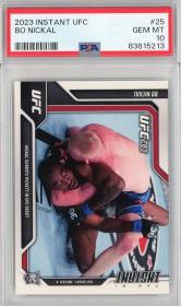 Graded 2023 Instant UFC Bo Nickal #25 Rookie RC Card