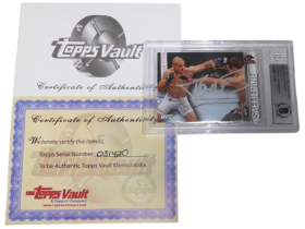 Tarec Saffiedine Signed 2015 Topps UFC Champions Vault