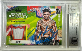 Max Holloway Auto Inscribed 2022 Panini Donruss Card